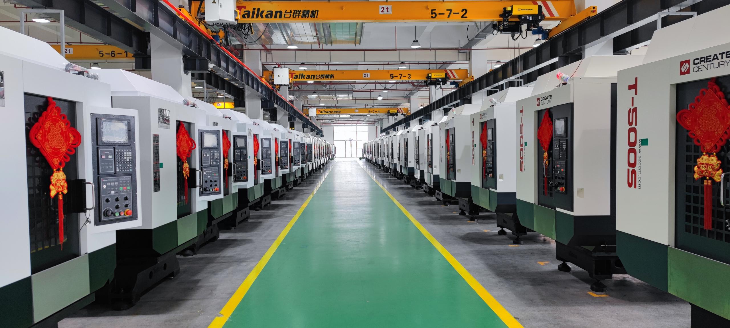 鉆銑加工中心生產車間